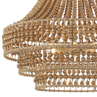 Crystorama Lighting Group SIL-B6006 Silas 6 Light 27"W Beaded - Burnished