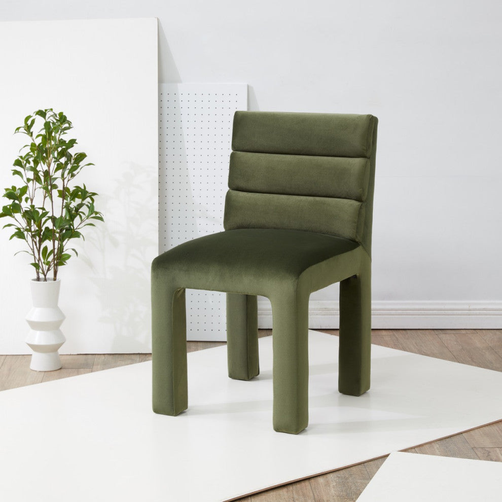 Safavieh Couture Pietro Tufted Dining Chiar, Forest Green