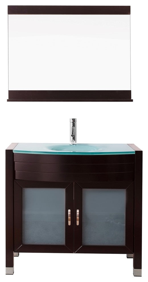 Ava 36" Single Bathroom Vanity Set, Espresso