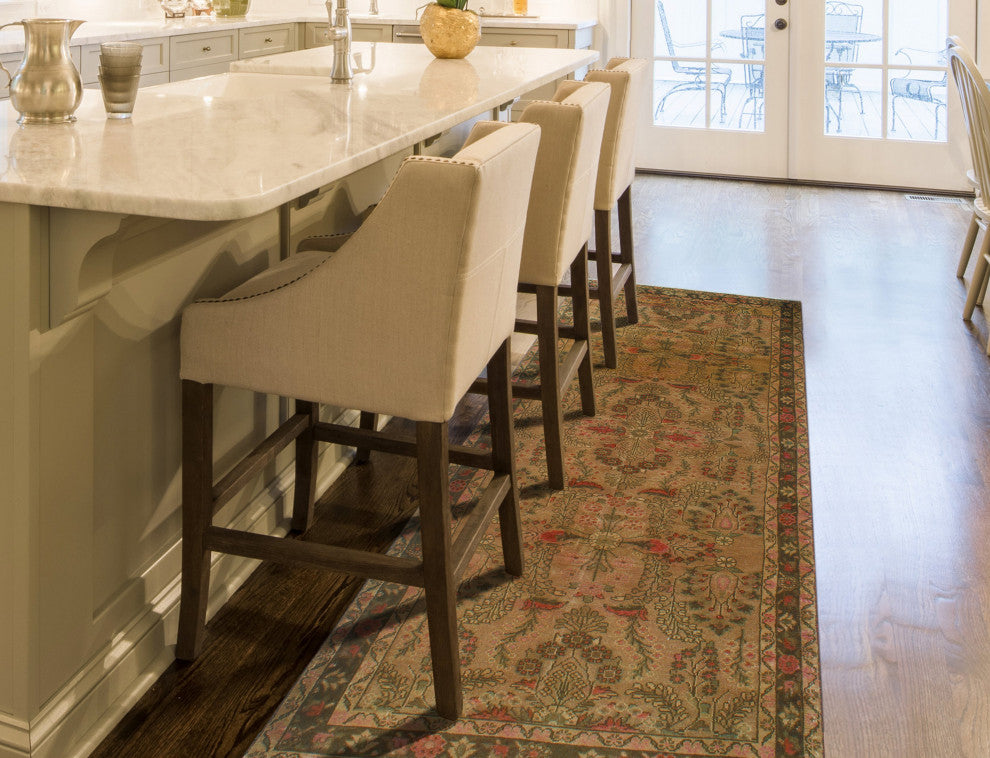 Fine Vintage Distressed Nazifa Beige Runner