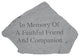 "In Memory" Garden Stone