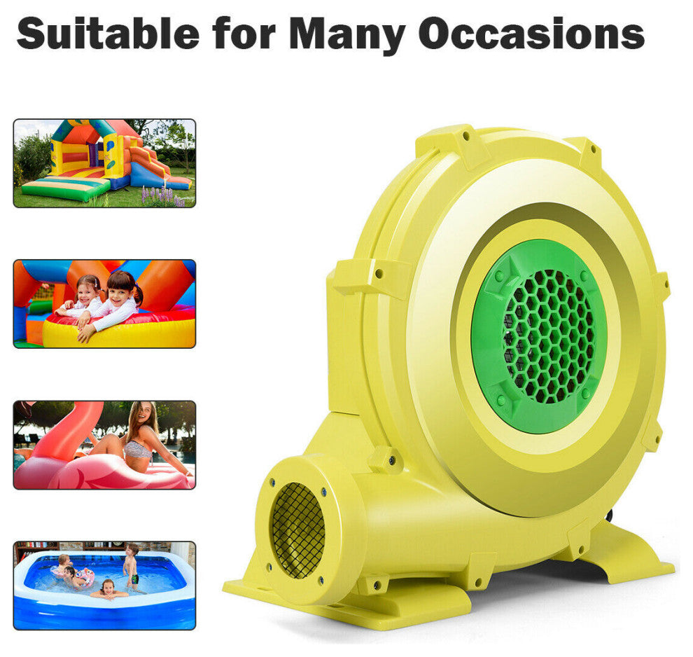 Costway Air Blower Pump Fan 680 Watt 1.0HP For Inflatable Bounce House Castle