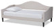 Selena Modern Upholstered Full Size Daybed, Beige