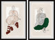 Never Look Back Diptych, 2-Piece Set, 12x18 Panels