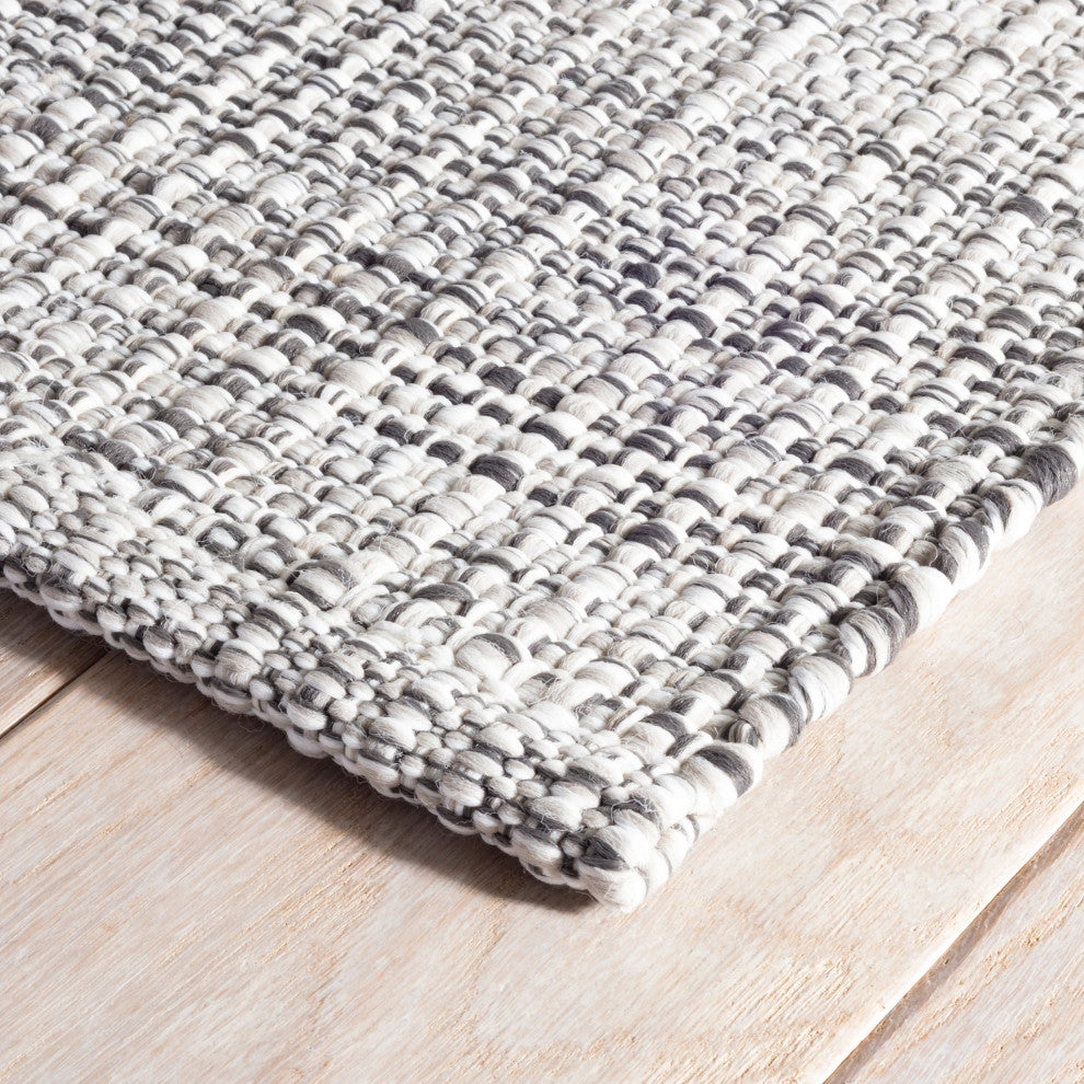 Dash & Albert Fusion Grey Handwoven Indoor/Outdoor Rug, Grey, 4' x 6'