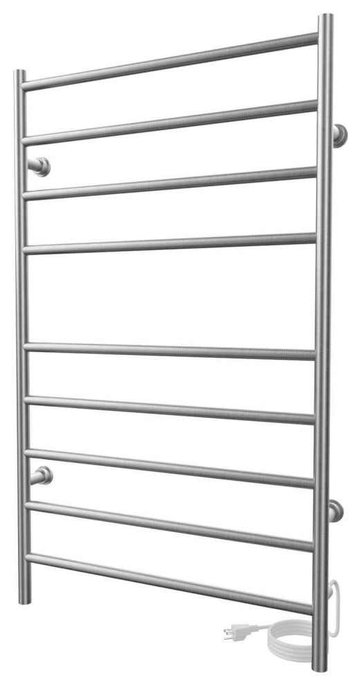 ICO Bath Linear Plug-In Electric Towel Warmer - Round Bar