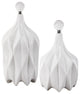 Uttermost Klara White Bottles, Set of 2