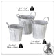 3 Piece Corrugated Wave Planter Set