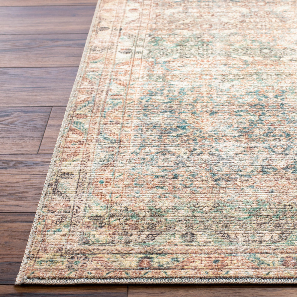 Surya + Becki Owens Marlene Machine Woven Area Rug, Emerald, 7'10" x 10'