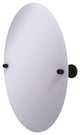 Frameless Oval Beveled Edge Tilt Mirror, Oil Rubbed Bronze