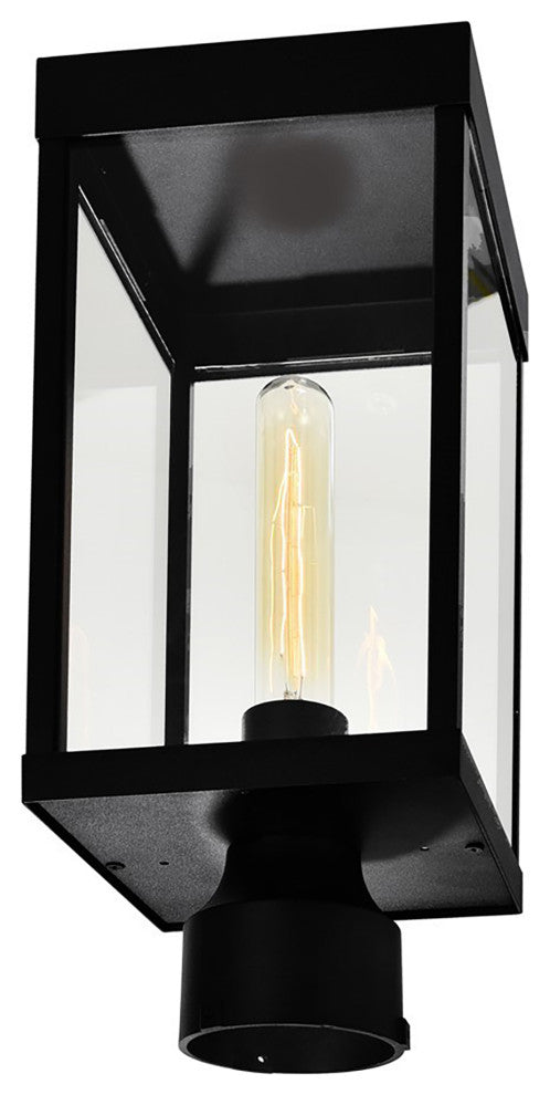 Windsor 1 Light Black Outdoor Lantern Head