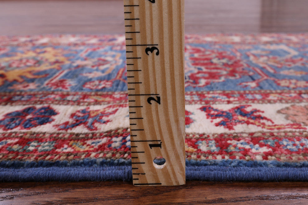 1' 10" X 5' 9" Runner Super Kazak Handmade Wool Rug Q10296