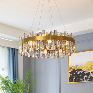 Asti Crystal Chandelier By Morsale, Diameter 24"