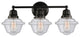 Innovations 623-3W-BK-G534 3-Light Bath Vanity Light, Matte Black