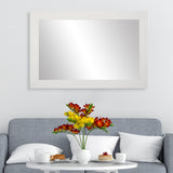 Pendleton Framed Wall Mirror, White, 26"x38"