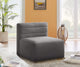 Quincy Modular Component, Gray, Armless Chair