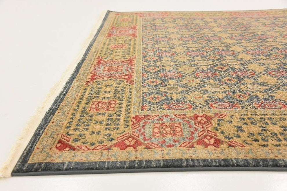 Unique Loom Navy Blue Jefferson Palace 7' 0 x 10' 0 Area Rug