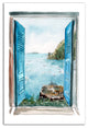Ocean View Window 32x48 Canvas Wall Art