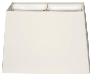 Rectangle Hard Back Lamp Shade (7"x14)"x(9"x16)"x11", White