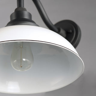 Maxim 35114 Granville 11" Tall Outdoor Wall Sconce - Gloss Black / Black