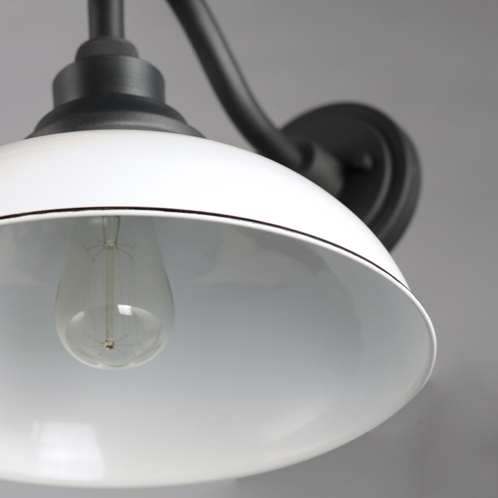 Maxim 35114 Granville 11" Tall Outdoor Wall Sconce - Gloss Black / Black