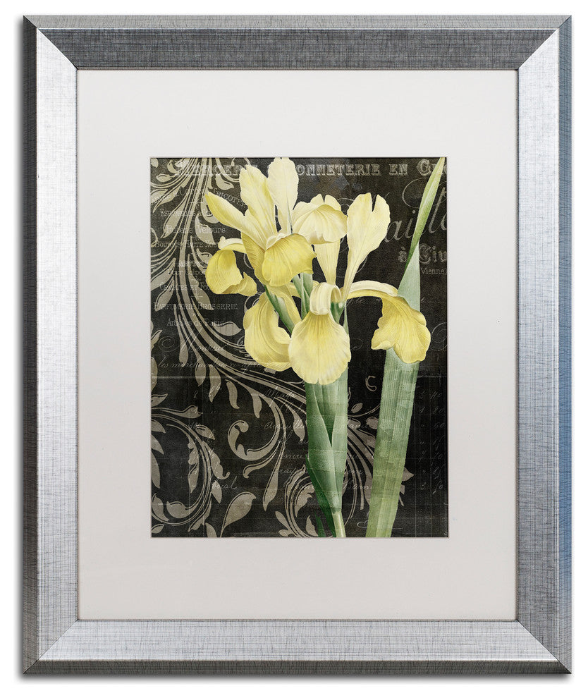 Color Bakery 'Ode To Yellow' Matted Framed Art, Silver Frame, White Mat, 16x20