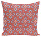 Trumpet Flower Geometric Print Pillow, Burnt, 16"x16"