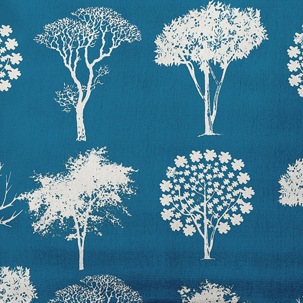 26" x 26" Field of Trees Decorative Throw Pillow, Autumn Blue