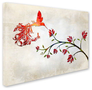 Tina Lavoie 'Hummingbird of Paradise Sunset' Canvas Art, 14" x 19"