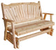 Pine Fanback Glider, Unfinished, 6 Foot