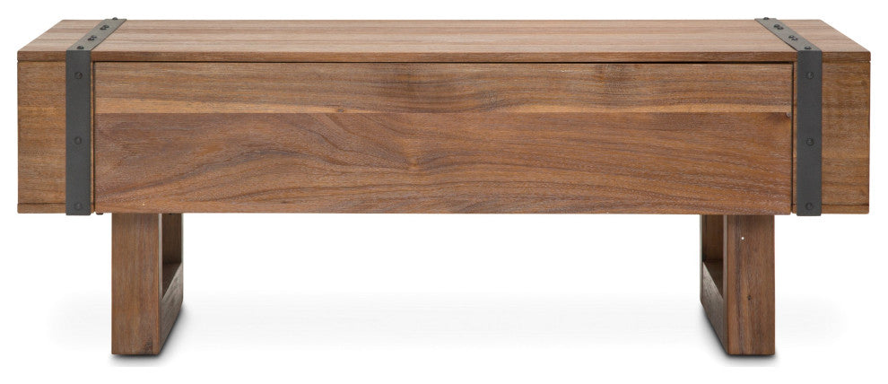 Brooklyn Walk Rectangular Cocktail Table - Burnt Umber