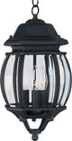 Maxim Crown Hill Three Light Outdoor Hanging Lantern 1036BK