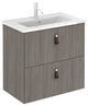 UNIT 24" LITTLE 2DR Grey Elm With Ceramic Top