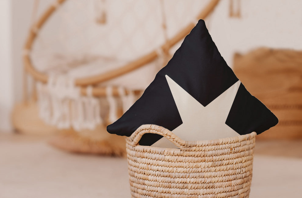 14x20" Li'l Boxes Nautical Decorative Indoor Pillow, Dusty Smoke
