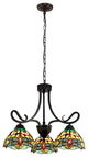 CHLOE Lighting CH3T471GD24-DD3 EMPRESS Dragonfly Bronze 3 Light Mini Chandelier
