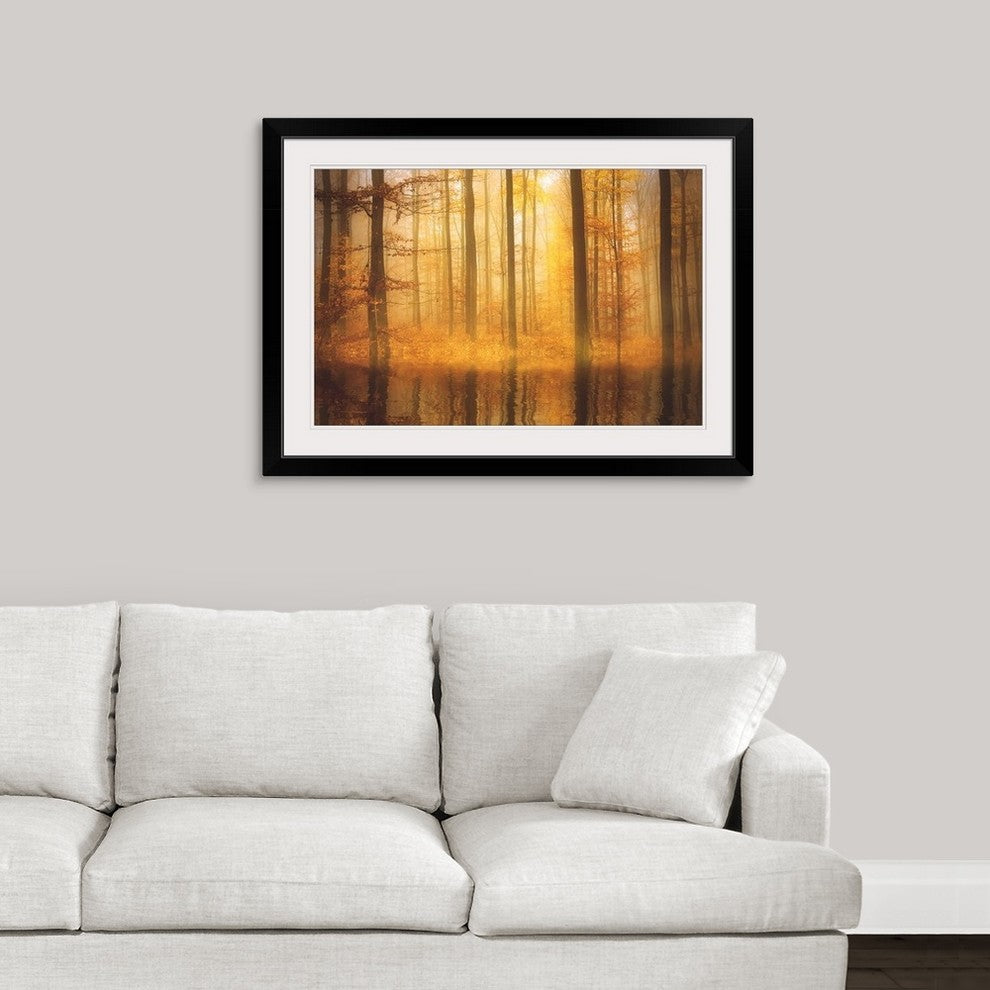 "Nature is Magic" Black Framed Art Print, 38"x28"x1"