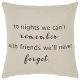 Gray Taupe To Nights Throw Pillow