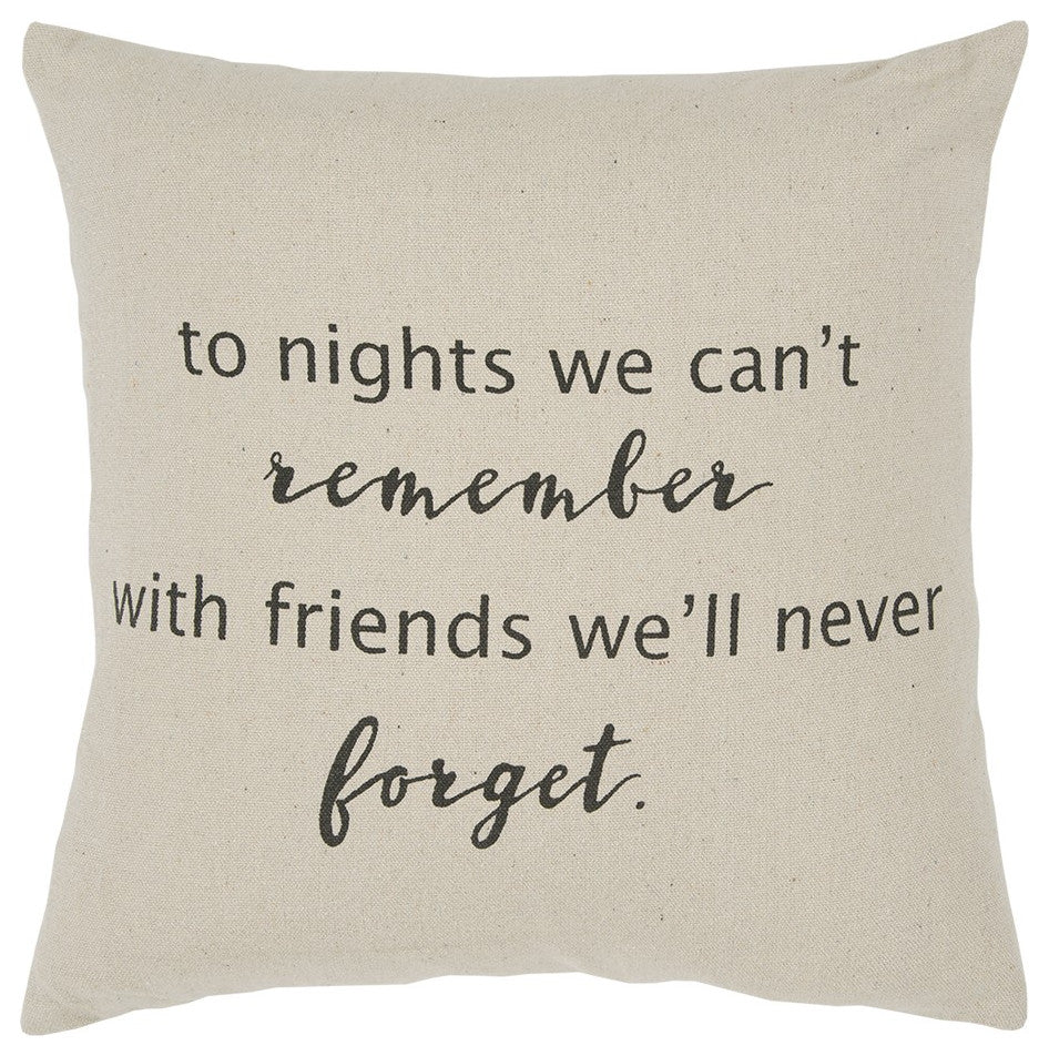 Gray Taupe To Nights Throw Pillow