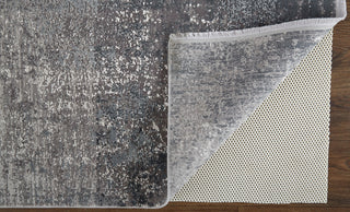 Weave & Wander Lindstra Rug, Silver Gray/Black, 7ft-9in x 11ft Rug