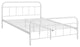 White Maisie Queen Stainless Steel Bed Frame