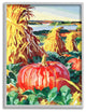 Pumpkin Patch Fall Autumn Landscape Design, 11"x14"