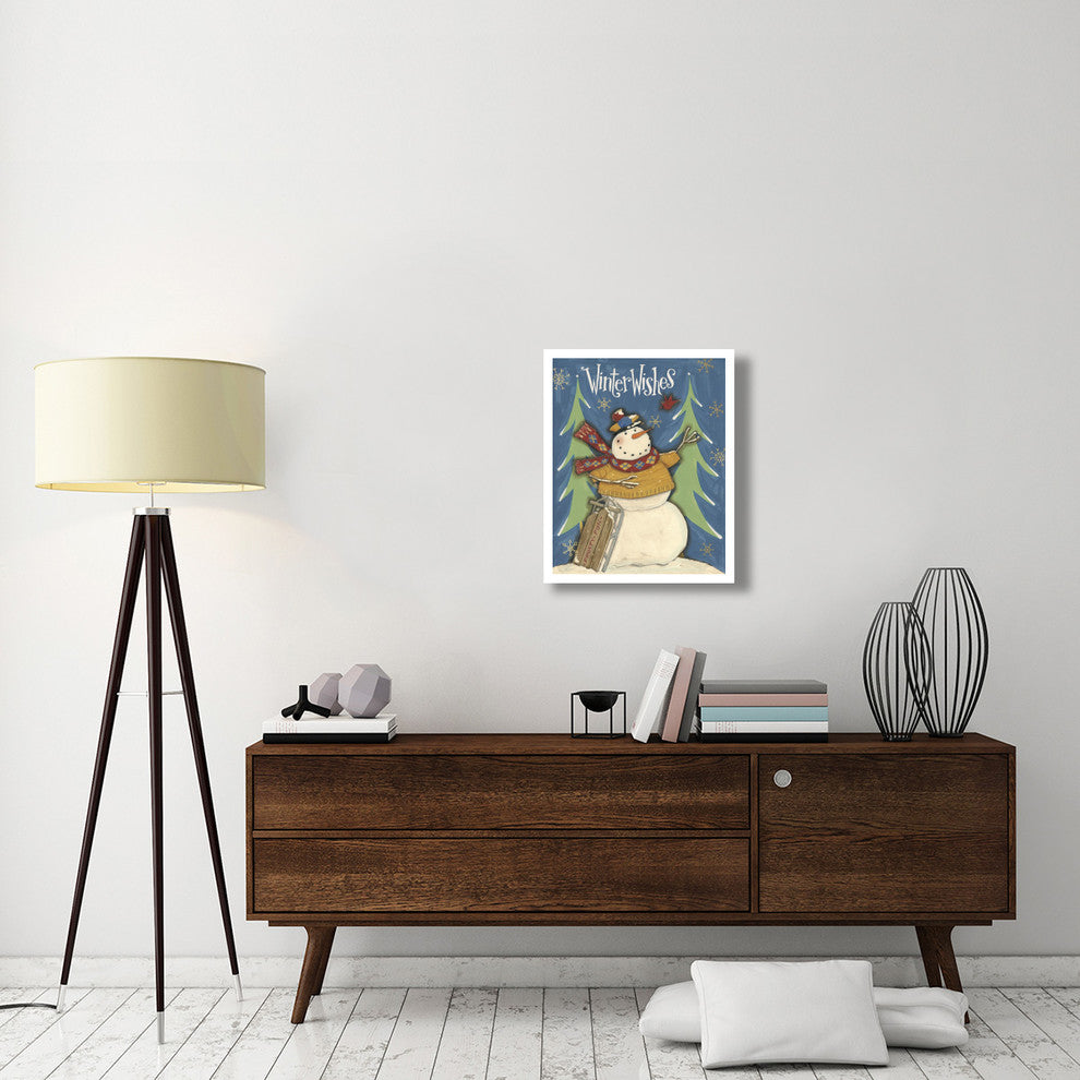 "Snowman Season I" Digital Paper Print by Anne Tavoletti, 22"x26"