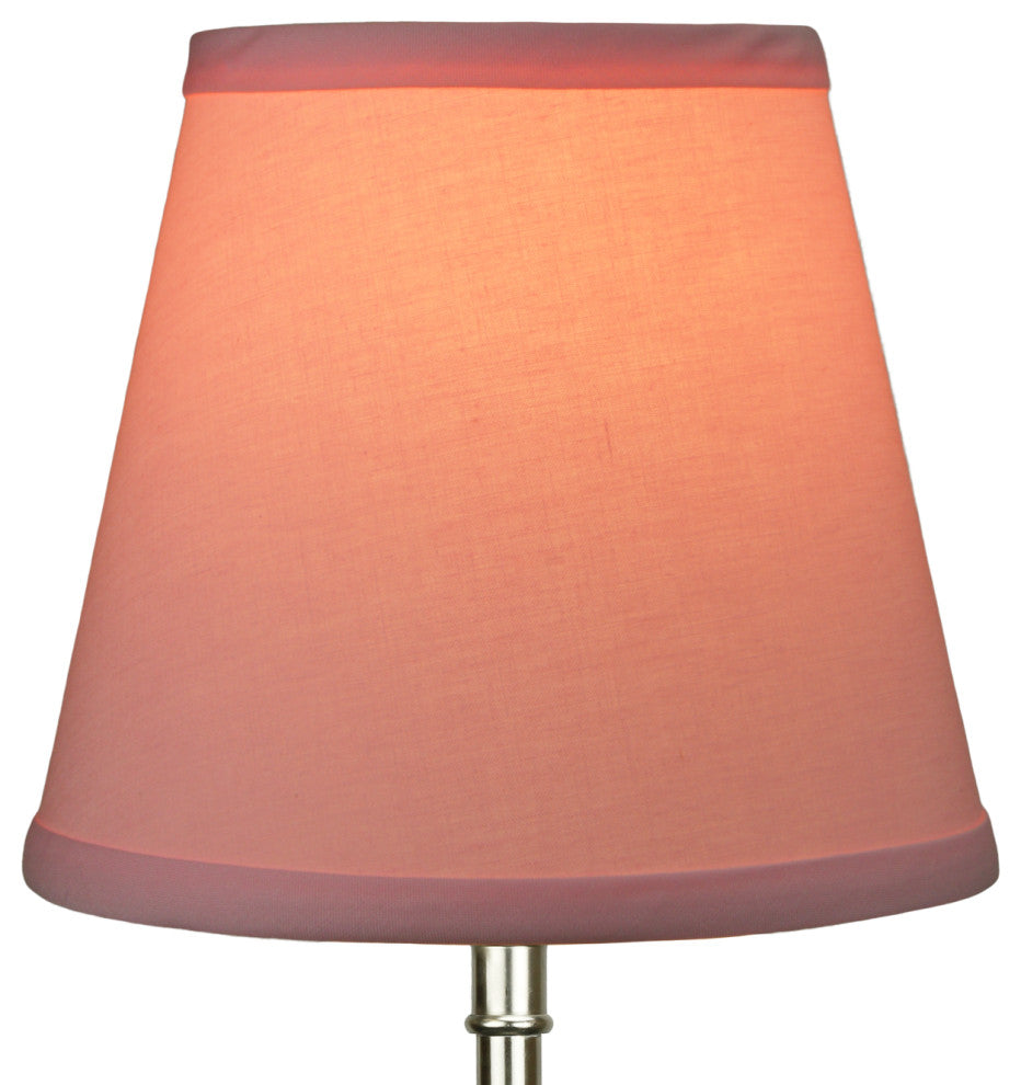 Fenchel Shades 5"x8"x7" Bulb Clip Attachment Empire Lamp Shade, Linen Peon