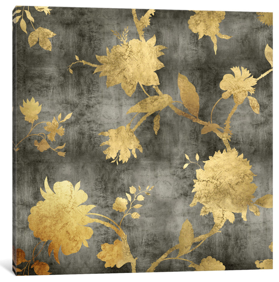 "Golden Silhouette I" by Erin Lange, Canvas Print, 37"x37"