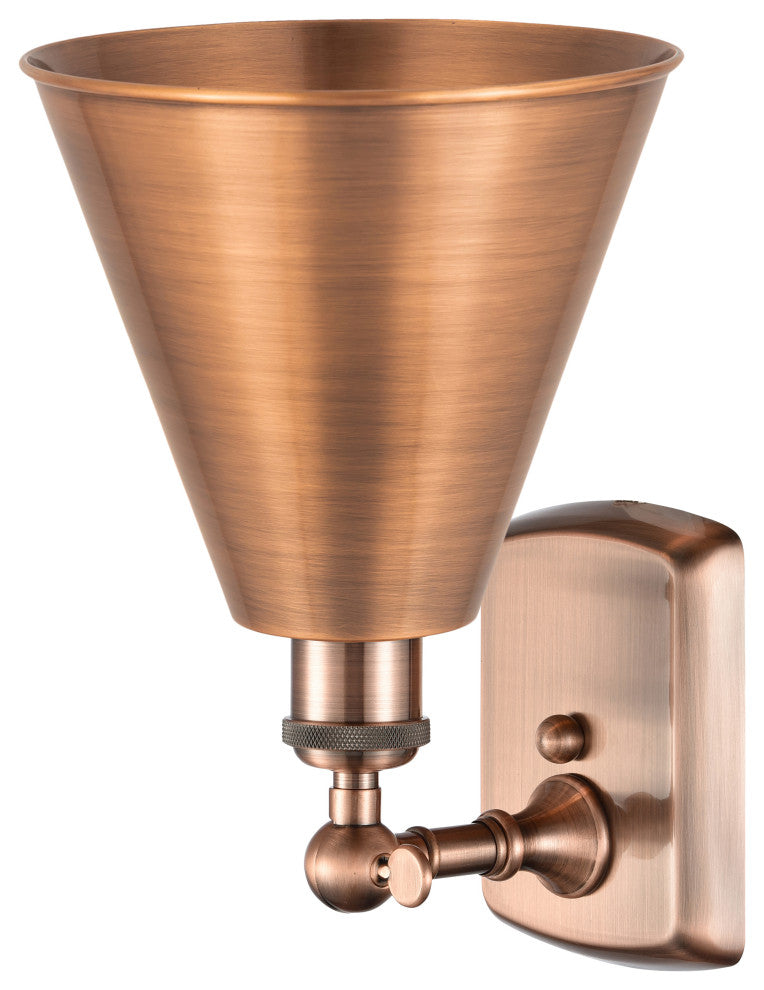Ballston Cone Sconce, Antique Copper