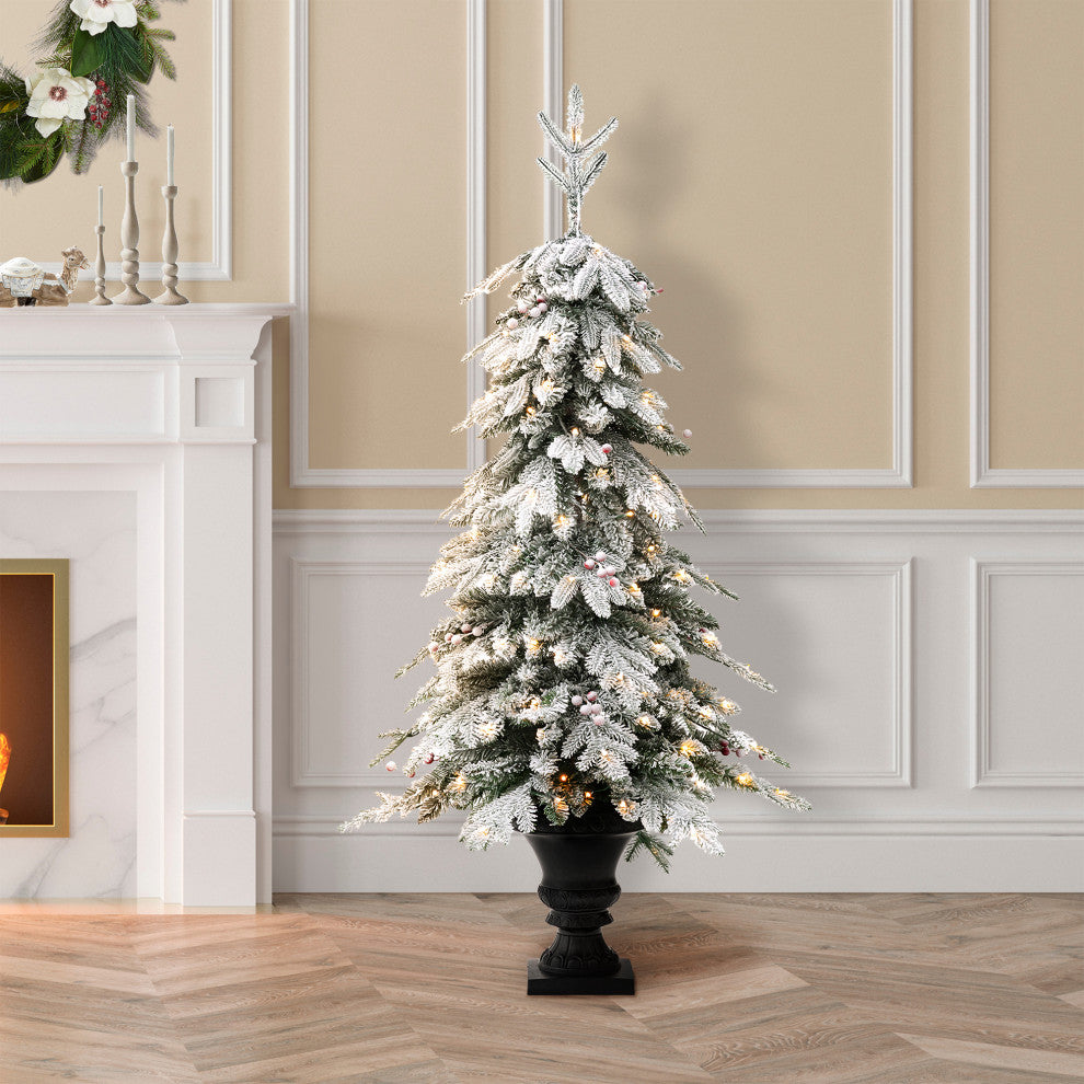 5' Pre-Lit Artificial Christmas Porch Tree
