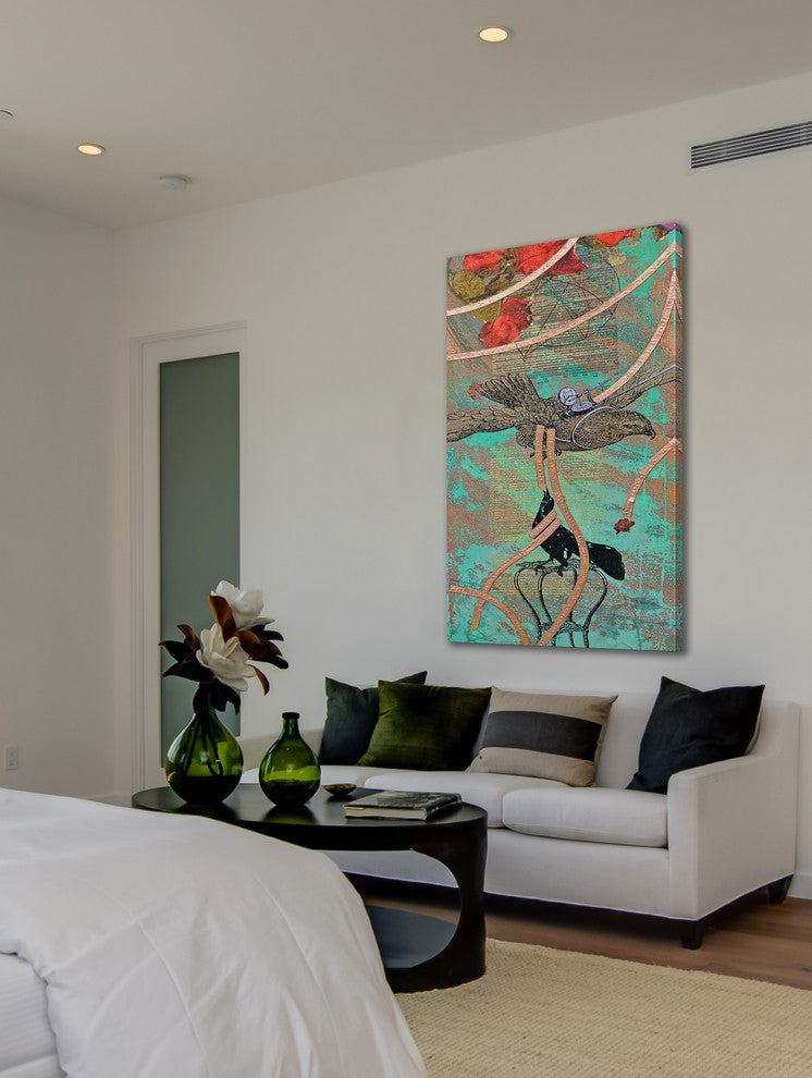 "Upsilon" Painting Print on Canvas by Tracy Silva Barbosa