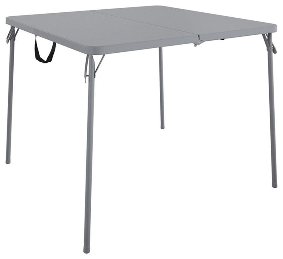COSCO XL 38.5" Fold-in-Half Card Table w/ Handle Indoor & Outdoor in Gray