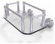 Waverly Place Wall-Mount Glass Guest Towel Tray, Satin Chrome