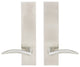 Air-Stream Lever, Tubular Passage, Satin Stainless Steel, 2-3/8" Backset